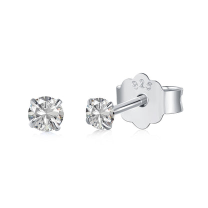 [ElanLuxe Jewelry]Delicate Solitaire Earrings