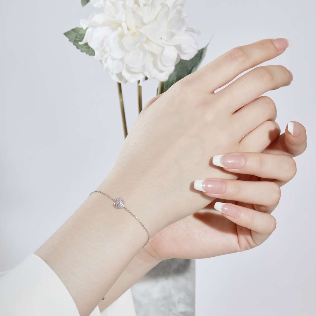 [ElanLuxe Jewelry]Heart-Shaped Gentle and Versatile Bracelet