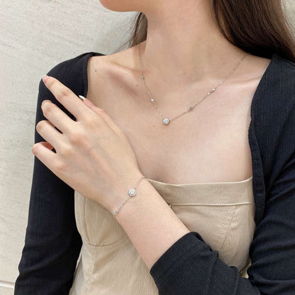[ElanLuxe Jewelry]Dazzling Round Cut Shape Bracelet