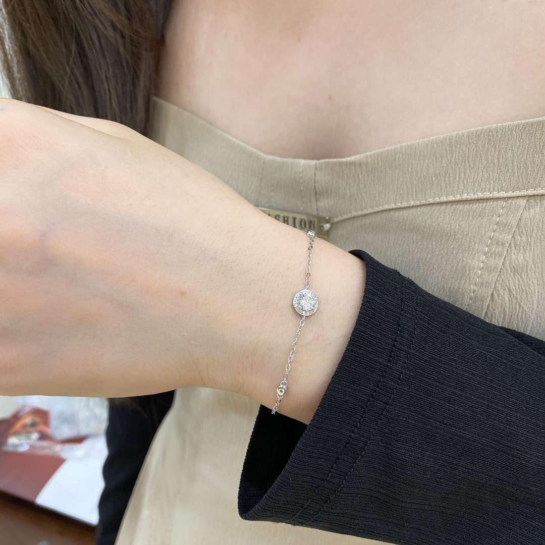 [ElanLuxe Jewelry]Dazzling Round Cut Shape Bracelet