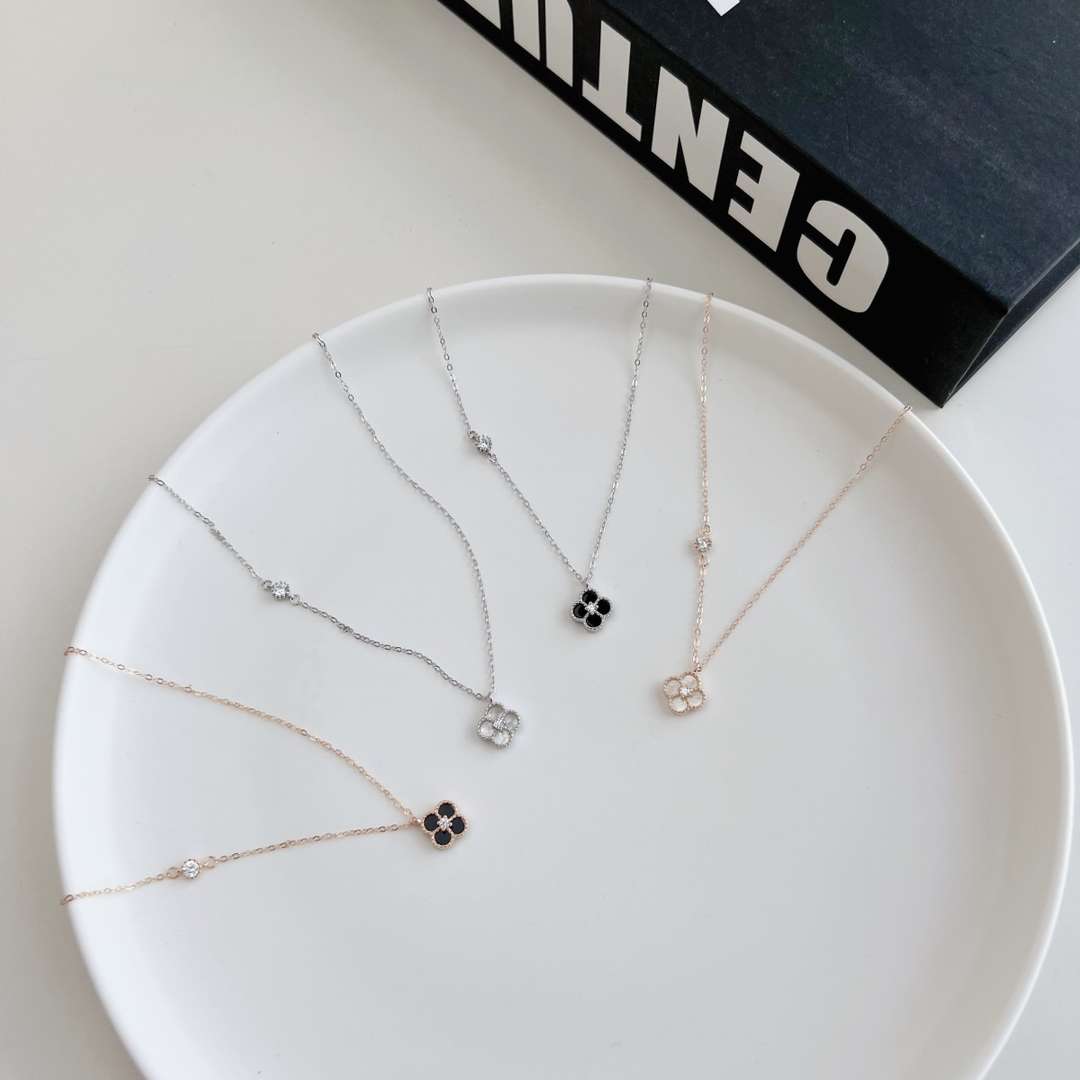 [ElanLuxe Jewelry]Delicate Flower Shape Necklace