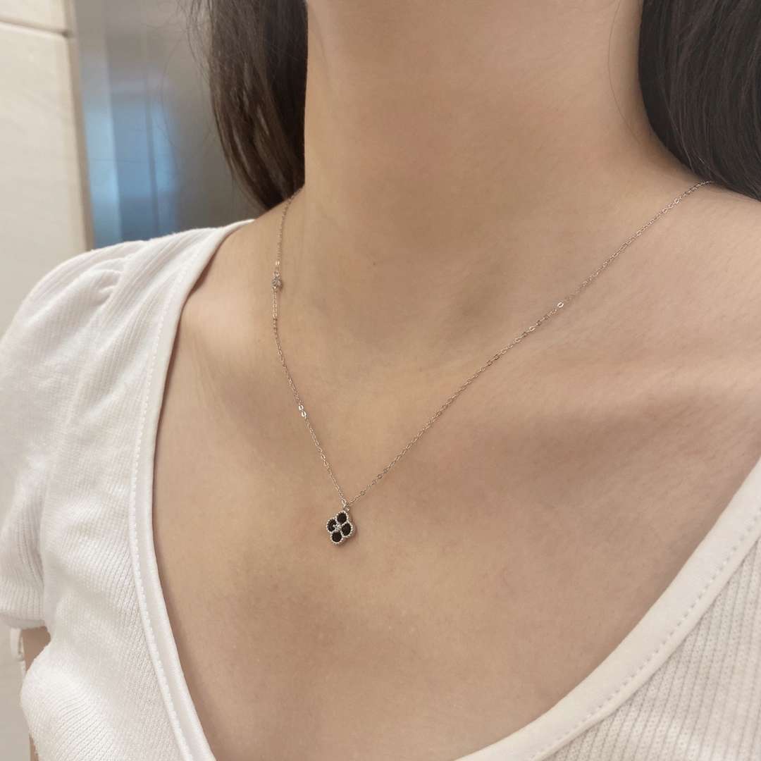 [ElanLuxe Jewelry]Delicate Flower Shape Necklace