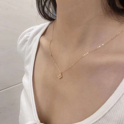 [ElanLuxe Jewelry]Delicate Flower Shape Necklace