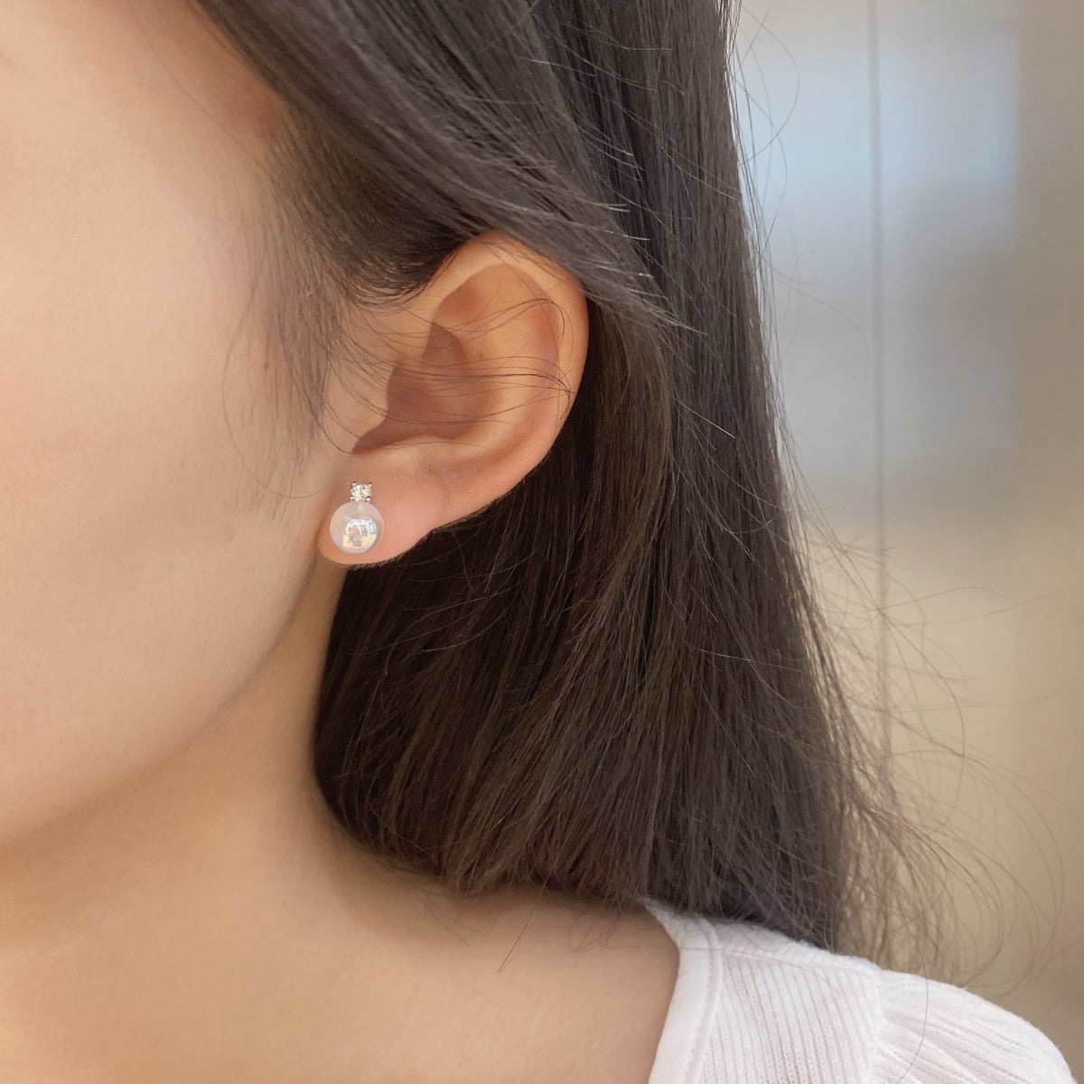 [ElanLuxe Jewelry]Symphony Mermaid Pearl Earrings
