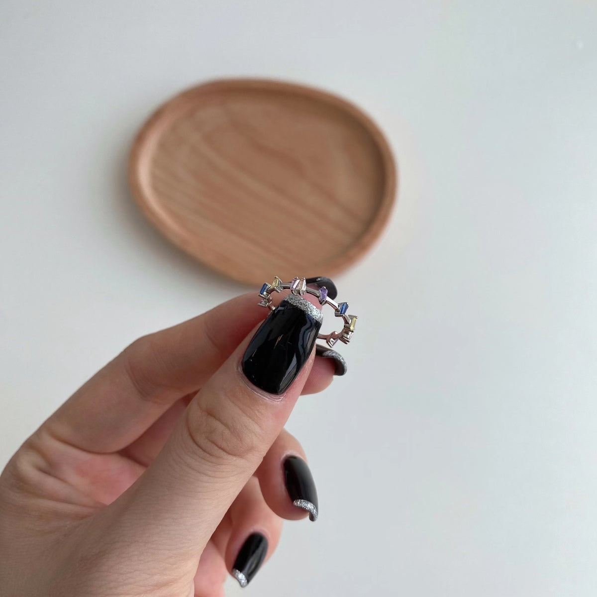 [ElanLuxe Jewelry]Unique Trapezoid Cut Daily Ring