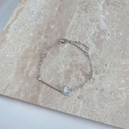 [ElanLuxe Jewelry]Dazzling Round Cut Shape Bracelet