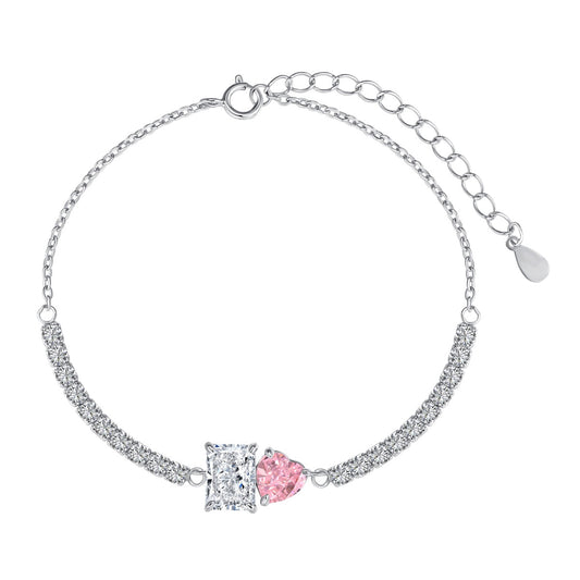 [ElanLuxe Jewelry]Dazzling Unique Multi Shape Lover Bracelet
