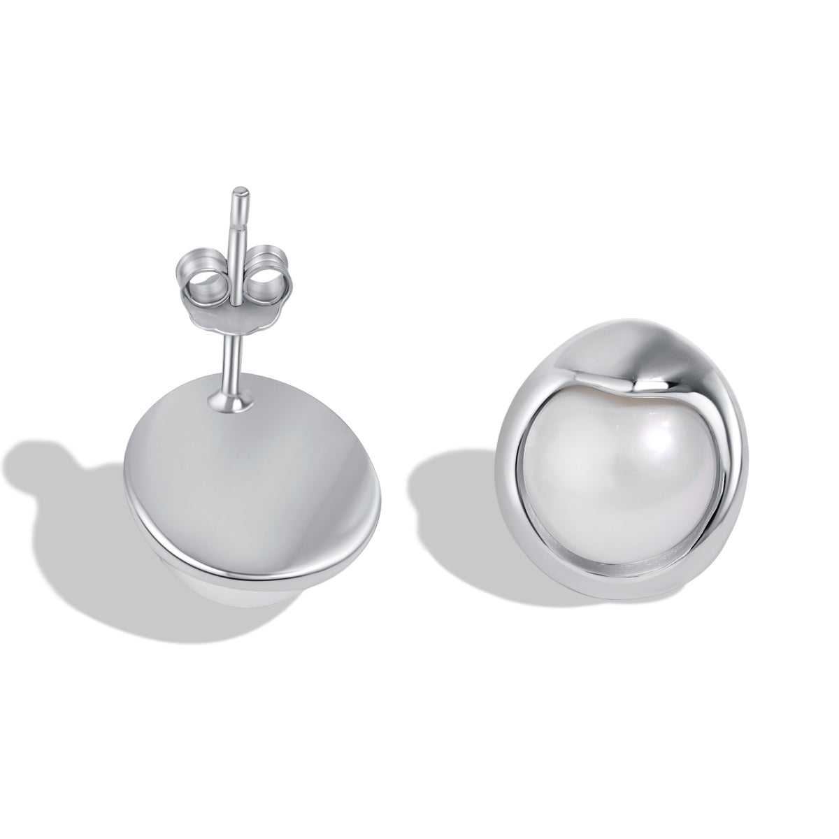 [ElanLuxe Jewelry]Dainty Bread Pearl Earrings