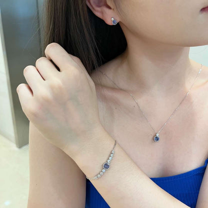 [ElanLuxe Jewelry]Luxurious Heart Of The Ocean Bracelet