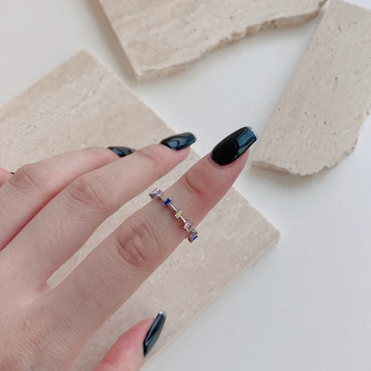 [ElanLuxe Jewelry]Unique Trapezoid Cut Daily Ring