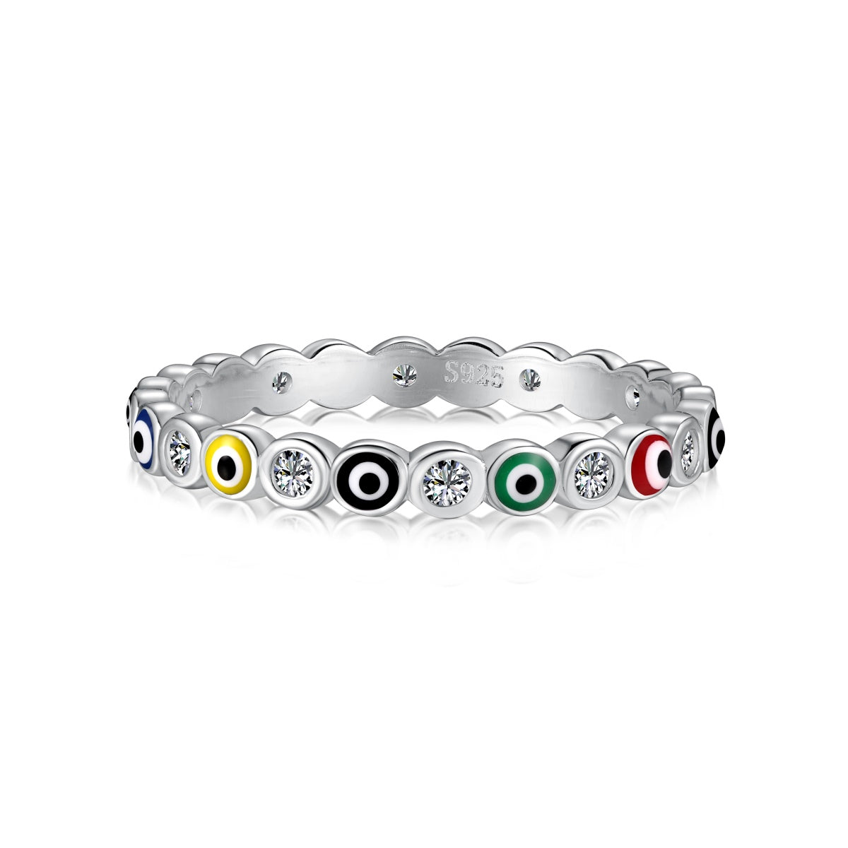 [ElanLuxe Jewelry]Sparkling Vibrant Round Shape Daily Ring