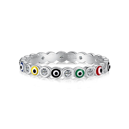 [ElanLuxe Jewelry]Sparkling Vibrant Round Shape Daily Ring