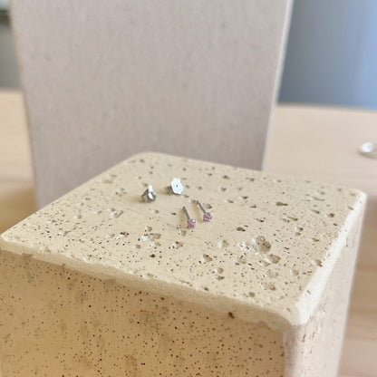 [ElanLuxe Jewelry]Delicate Solitaire Earrings