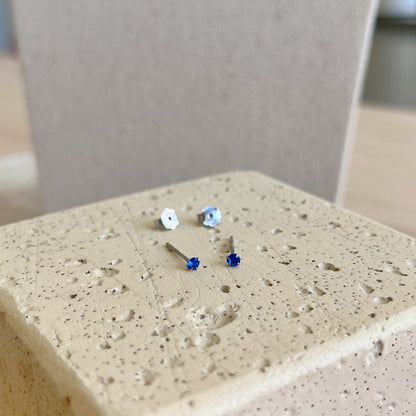 [ElanLuxe Jewelry]Delicate Solitaire Earrings