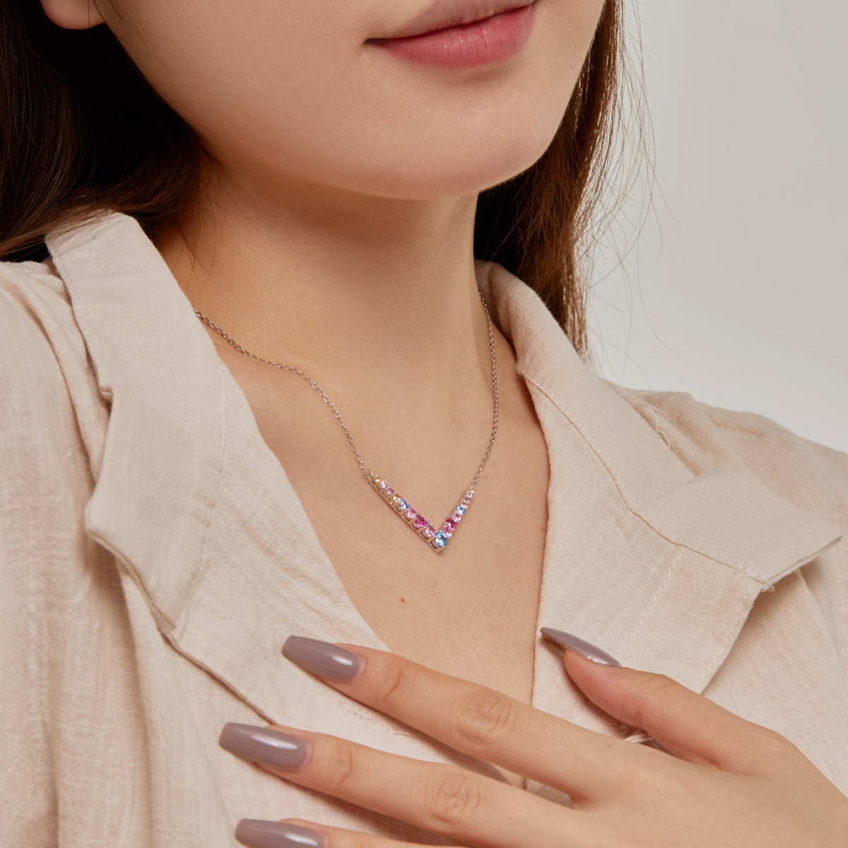 [ElanLuxe Jewelry]Ornate Round Cut Necklace