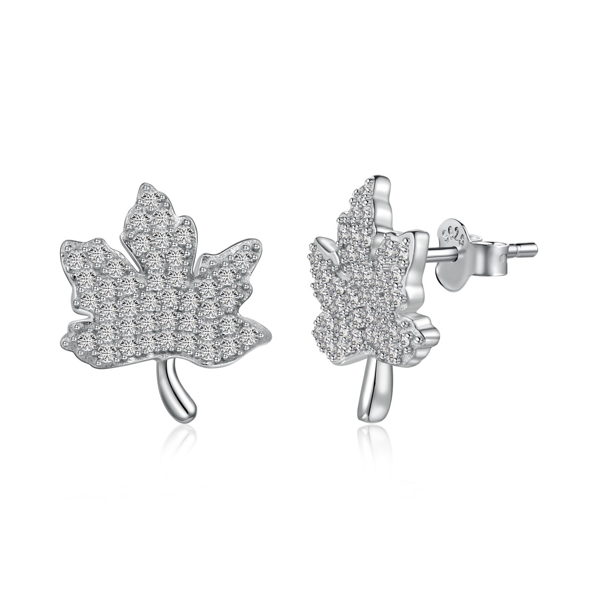 [ElanLuxe Jewelry]Exquisite Maple Leaf Design Earrings