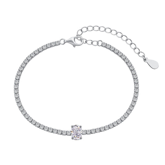 [ElanLuxe Jewelry]0.75 Carat Exquisite Oval Cut Daily Bracelet