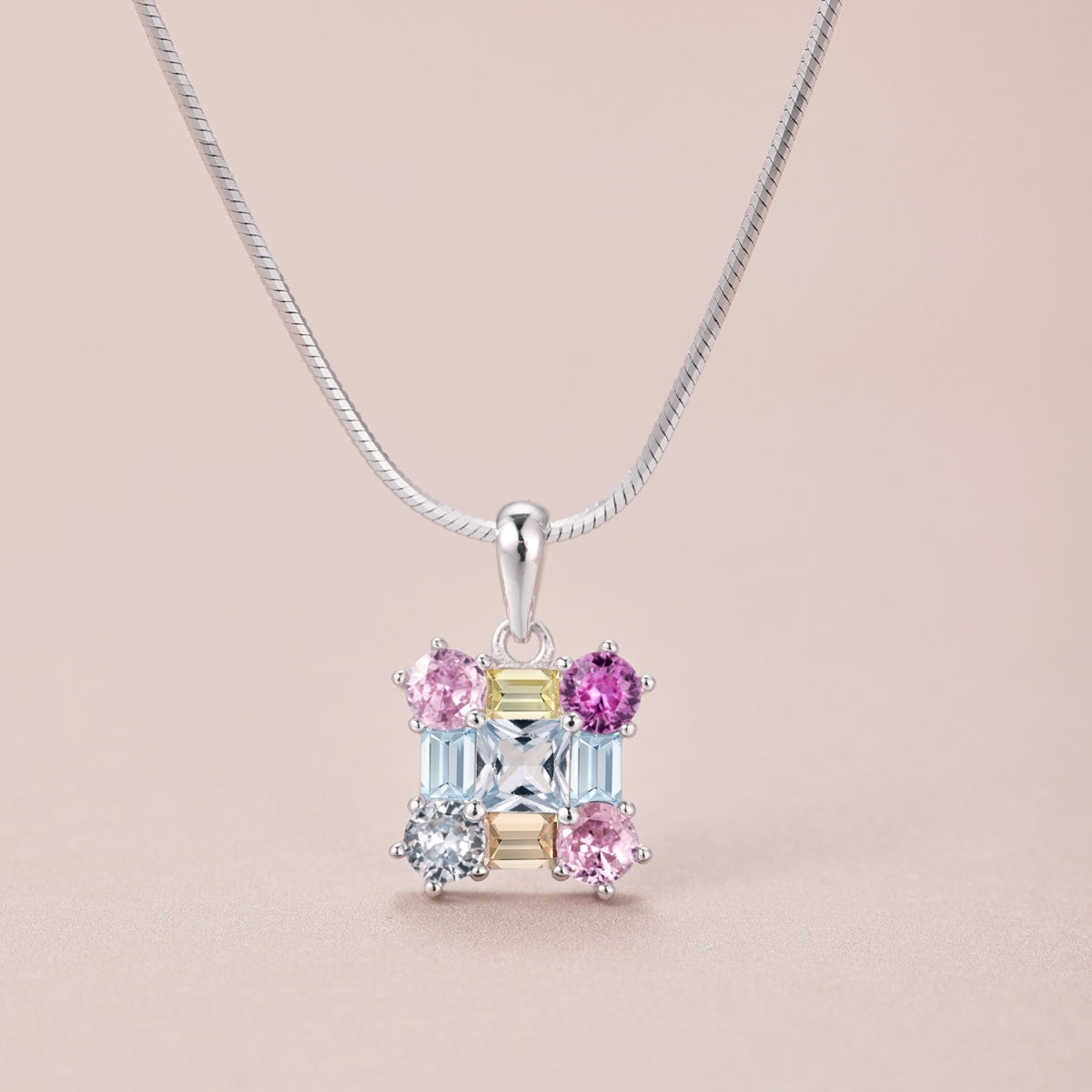 [ElanLuxe Jewelry]Gorgeous Multi Colorful Necklace