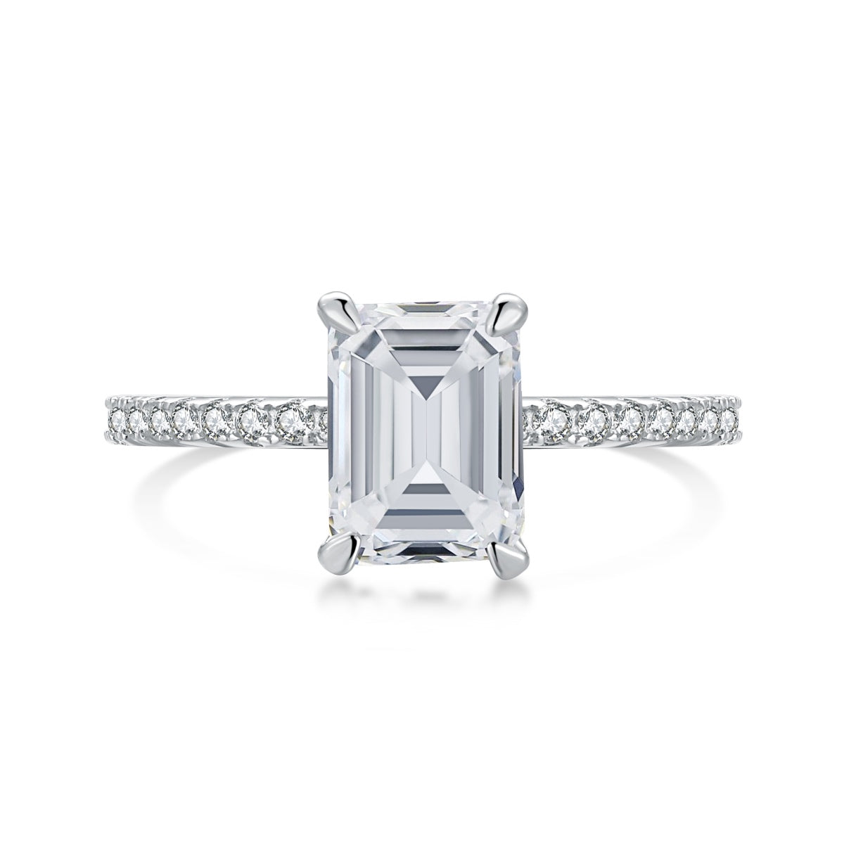 [ElanLuxe Jewelry]2.0 Carat Scintillating Ornate Radiant Cut Party Ring