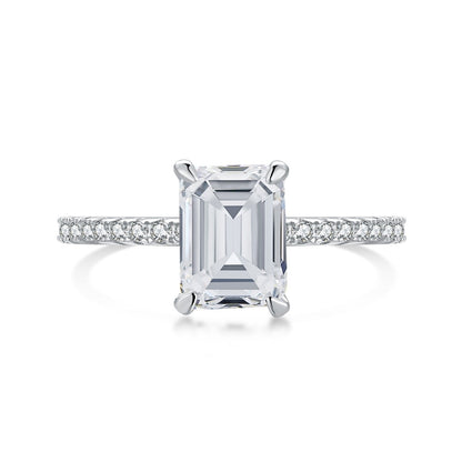 [ElanLuxe Jewelry]2.0 Carat Scintillating Ornate Radiant Cut Party Ring