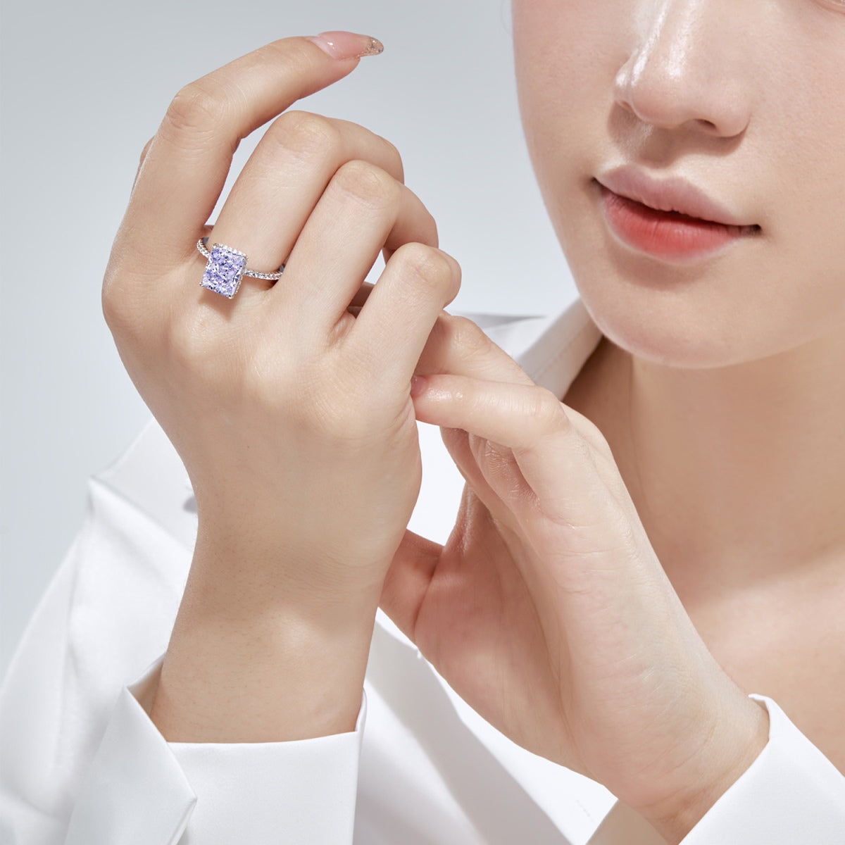 [ElanLuxe Jewelry]4.0 Carat Luxurious Engagement Ring