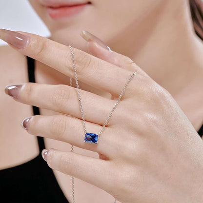 [ElanLuxe Jewelry]Luxurious Square Shape Colorful Necalack