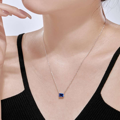 [ElanLuxe Jewelry]Luxurious Square Shape Colorful Necalack