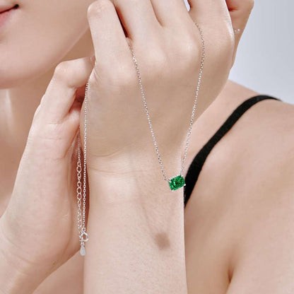 [ElanLuxe Jewelry]Luxurious Square Shape Colorful Necalack