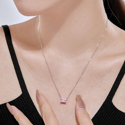 [ElanLuxe Jewelry]Luxurious Square Shape Colorful Necalack