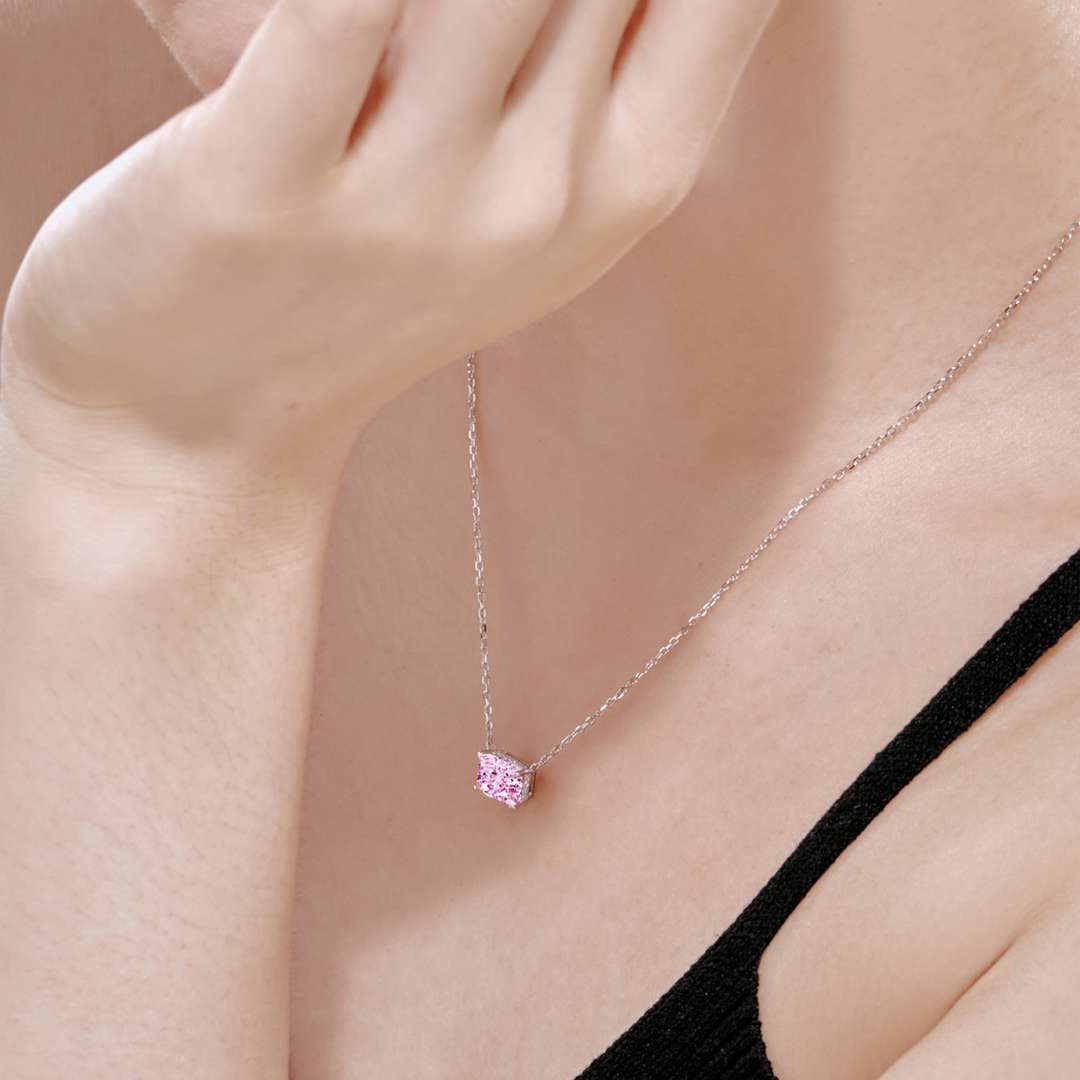 [ElanLuxe Jewelry]Luxurious Square Shape Colorful Necalack