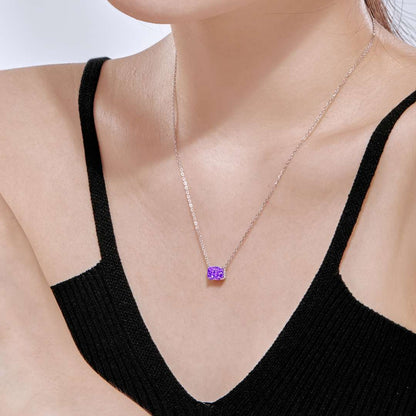 [ElanLuxe Jewelry]Luxurious Square Shape Colorful Necalack