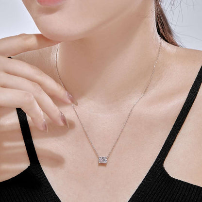 [ElanLuxe Jewelry]Luxurious Square Shape Colorful Necalack