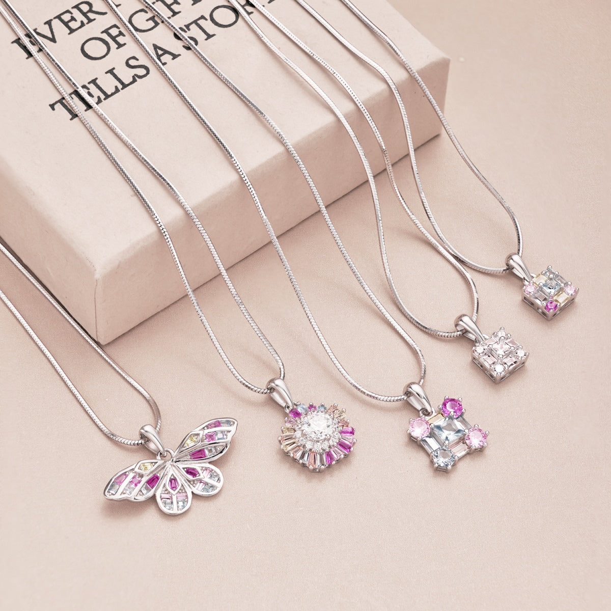 [ElanLuxe Jewelry]Charming Flower Colorful Necklace