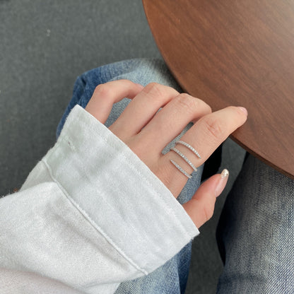 [ElanLuxe Jewelry]Unique Vibrant Entangle Daily Ring