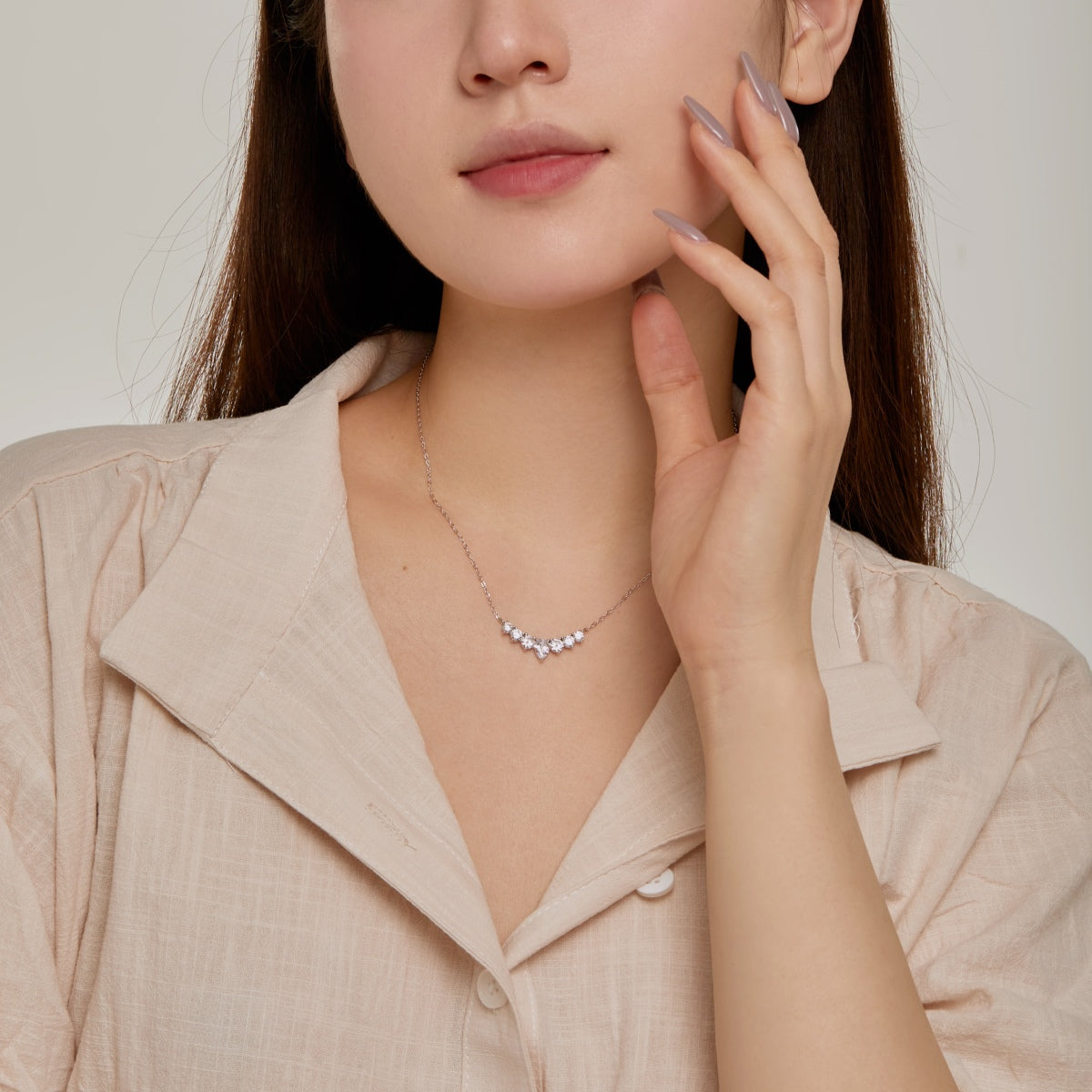 [ElanLuxe Jewelry]Dainty Colorful Heart Necklace