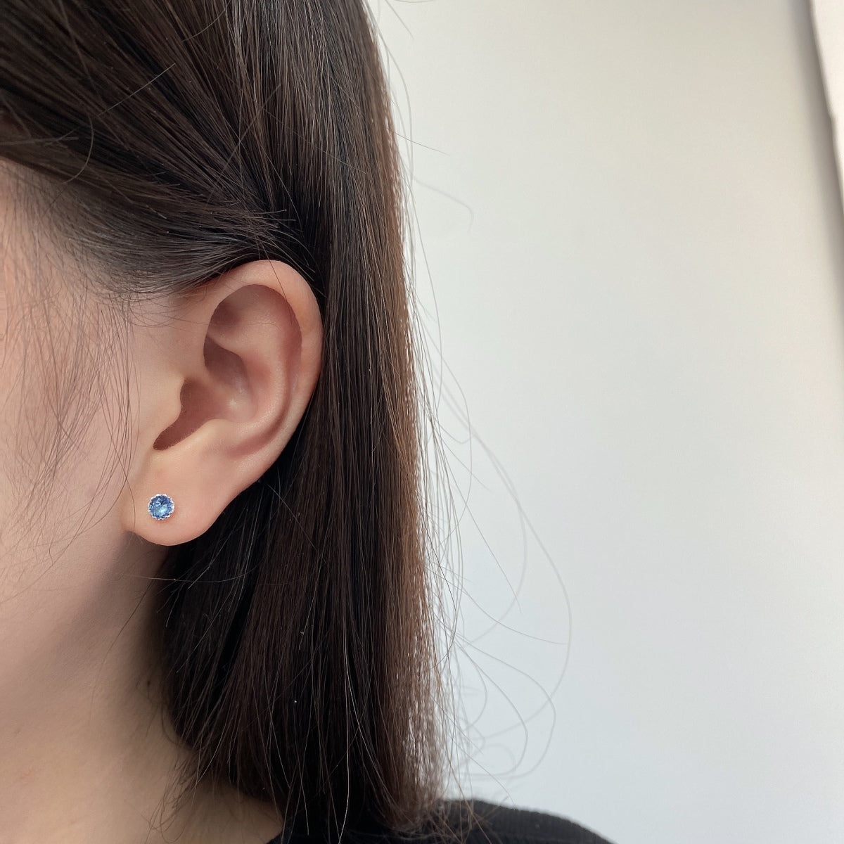 [ElanLuxe Jewelry]Sparkling Colorful Round Shape Earrings