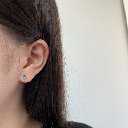 [ElanLuxe Jewelry]Sparkling Colorful Round Shape Earrings
