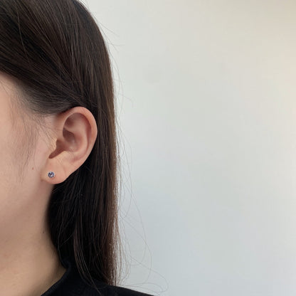 [ElanLuxe Jewelry]Sparkling Colorful Round Shape Earrings
