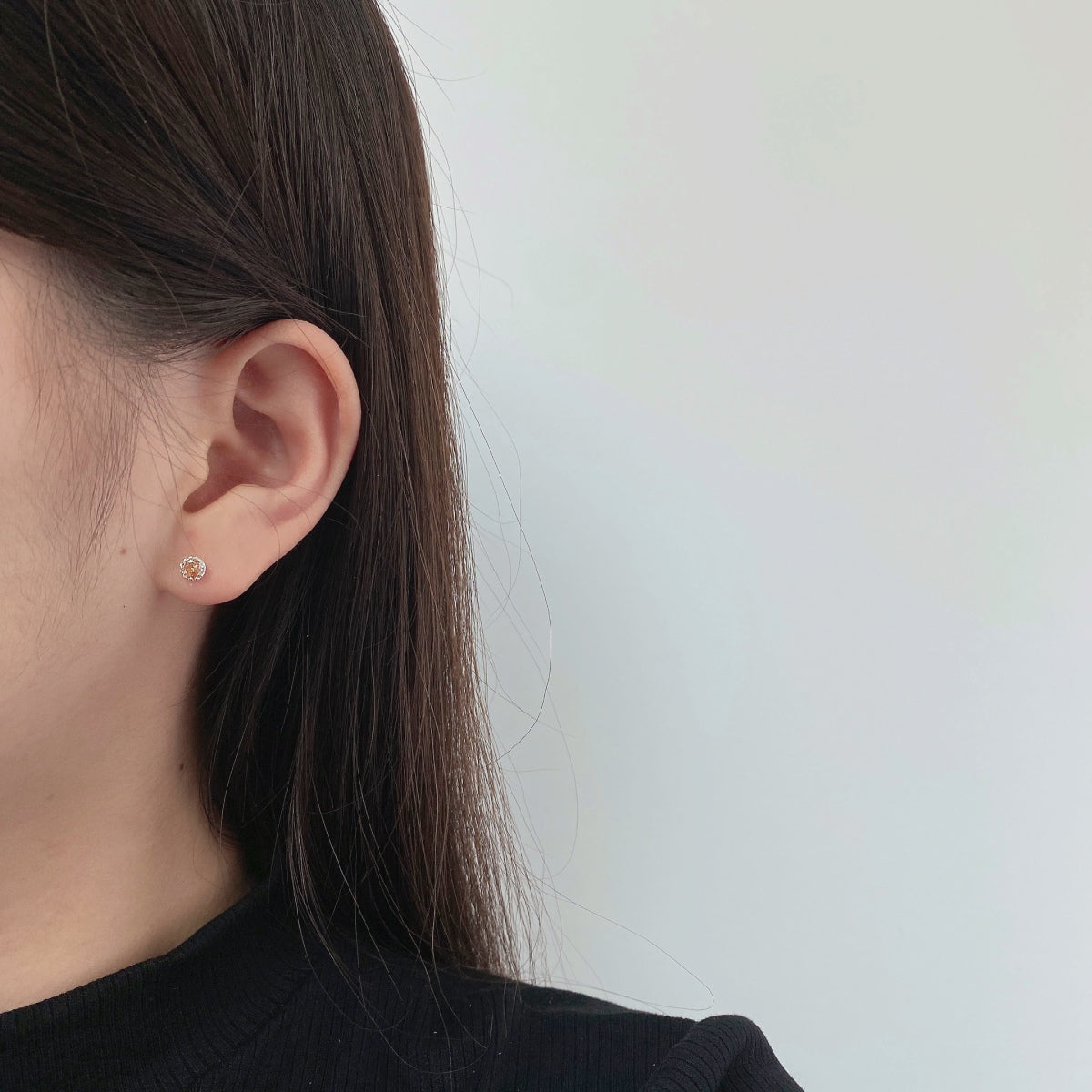 [ElanLuxe Jewelry]Sparkling Colorful Round Shape Earrings