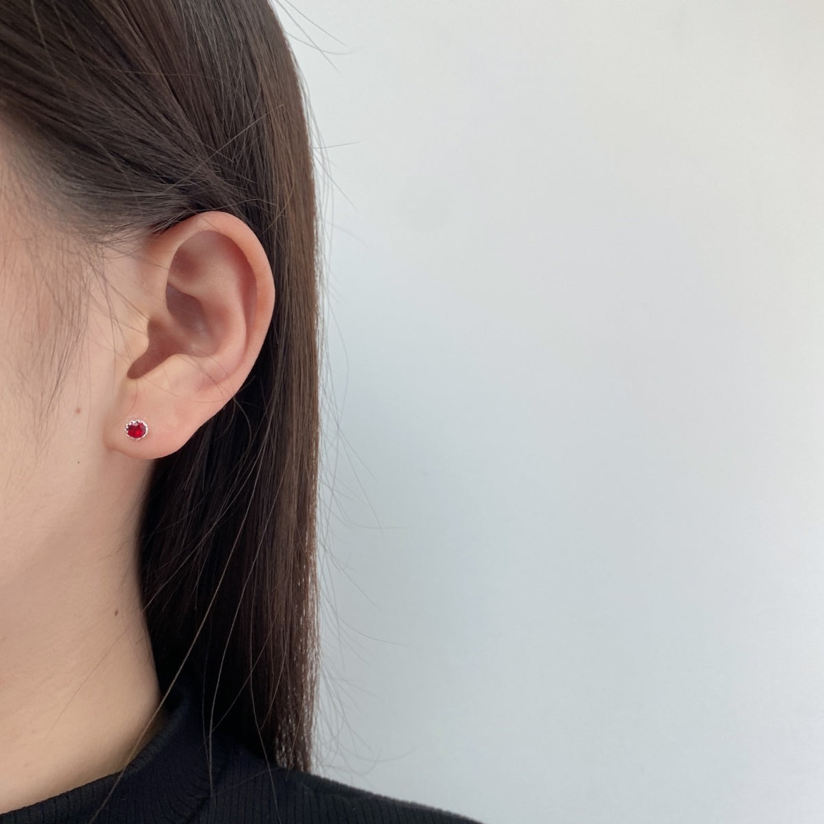 [ElanLuxe Jewelry]Sparkling Colorful Round Shape Earrings