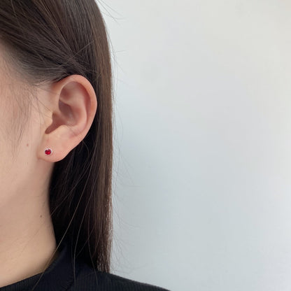 [ElanLuxe Jewelry]Sparkling Colorful Round Shape Earrings