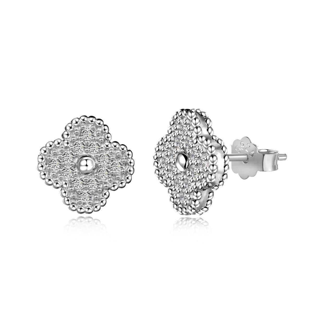 [ElanLuxe Jewelry]Four Leaf Clover Fashion Earrings