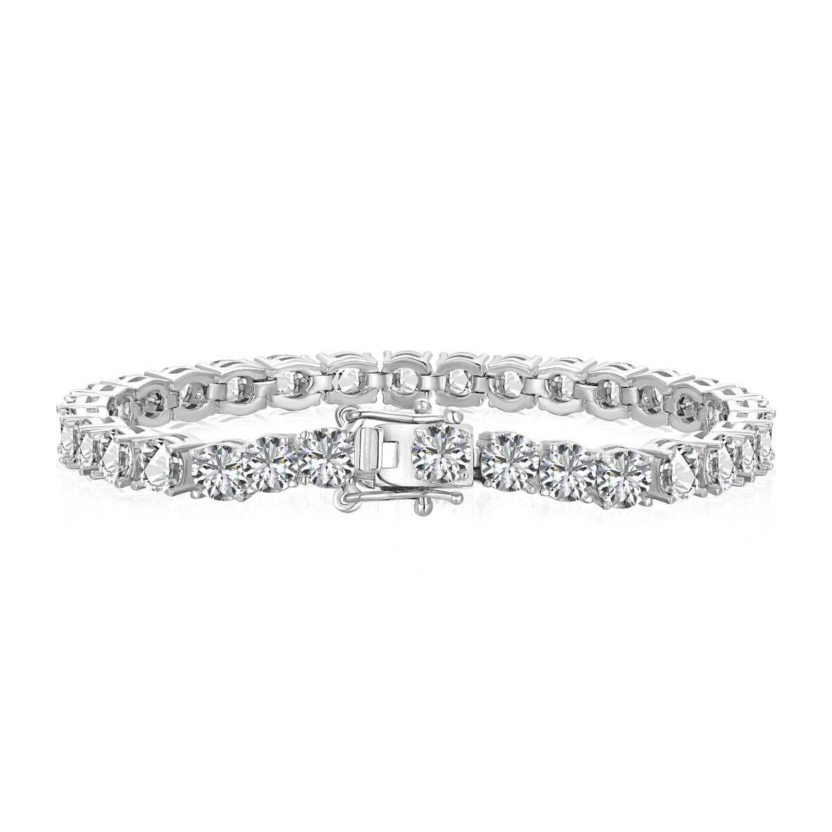 [ElanLuxe Jewelry]Ornate Sparkling Round Cut Wedding Bracelet