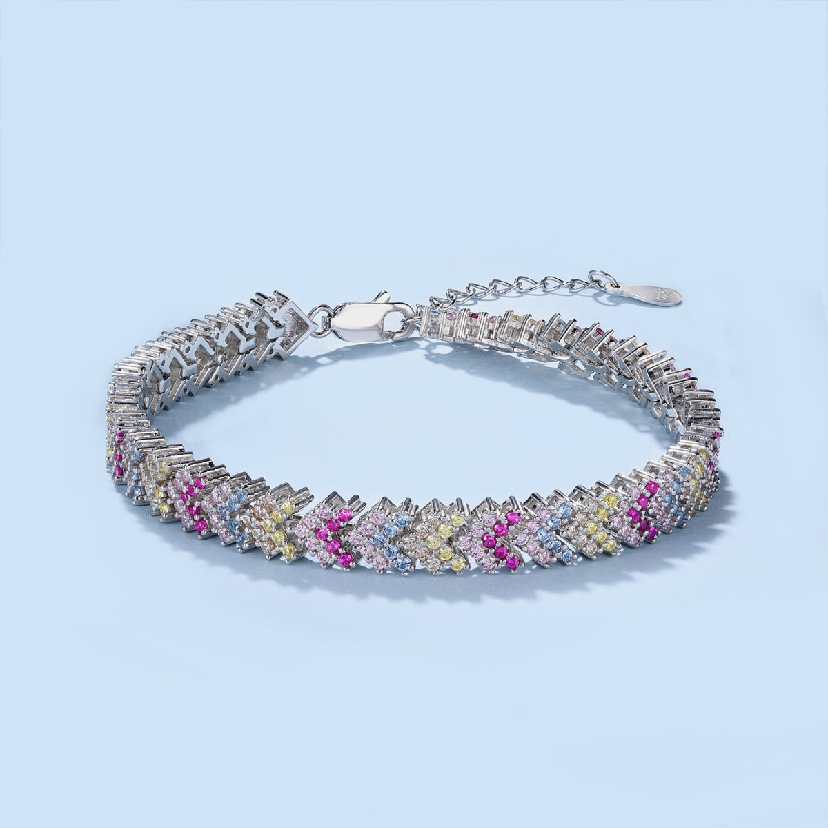 [ElanLuxe Jewelry]Ornate Sparkling Round Cut Party Bracelet