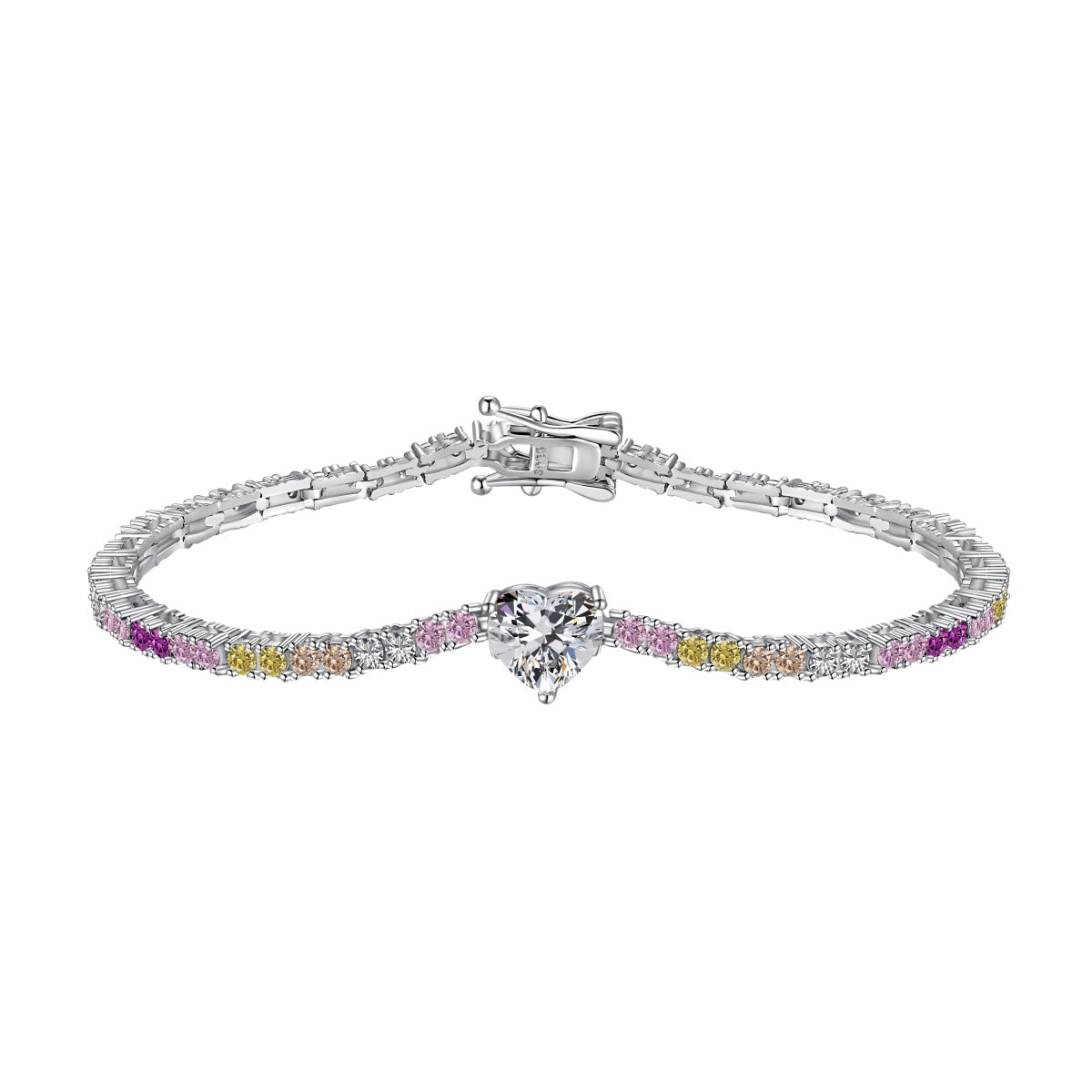 [ElanLuxe Jewelry]Delicate Romantic Heart Shape Lover Bracelet