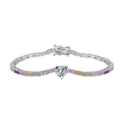 [ElanLuxe Jewelry]Delicate Romantic Heart Shape Lover Bracelet