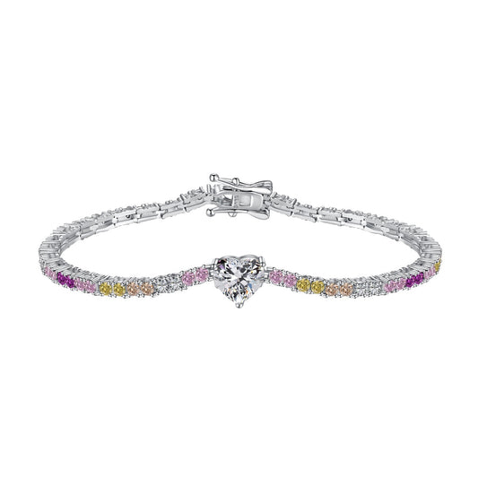 [ElanLuxe Jewelry]Delicate Romantic Heart Shape Lover Bracelet