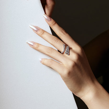 [ElanLuxe Jewelry]Unique Vivid Snake Shape Daily Ring
