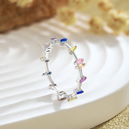 [ElanLuxe Jewelry]Unique Trapezoid Cut Daily Ring