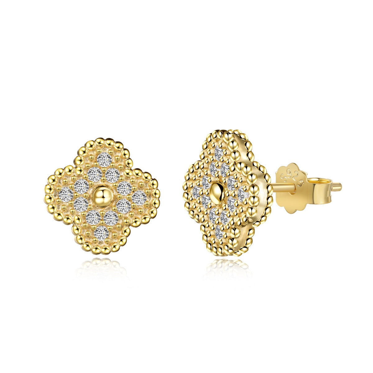 [ElanLuxe Jewelry]Four Leaf Clover Fashion Earrings